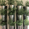 Vertical Indoor Wall Planter With Galvanized Steel Pots