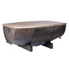 Industrial Half Barrel Coffee Table w/ Wine Storage