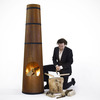 Industrial Smokestack Fireplace and Grill