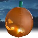 Inflatable Animated Face Jack-O'-Lantern With Built-In Projector