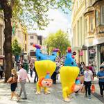 Inflatable Handstand Clown Costume