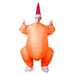 Inflatable Thanksgiving Turkey Halloween Costume with Santa Hat