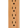 Invisiplug Surge Protector w/ USB Ports - Blends In With Hardwood Floors