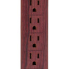 Invisiplug Surge Protector w/ USB Ports - Blends In With Hardwood Floors