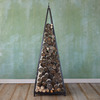 Iron Pyramid Log Holder