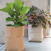 Italian Leather Planter Sacks for Potted Plants