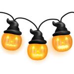 Jabberin' Jack Animated Singing and Talking Jack-O'-Lantern String Lights