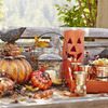 Jack O' Lantern Terra Cotta Hurricanes