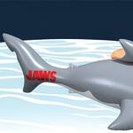 JAWS 50th Anniversary Giant Inflatable Pool Shark