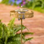 Jeffersonian Drum Thermometer - Bimetallic Coil Expands and Contracts