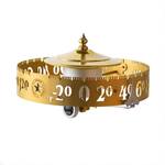 Jeffersonian Drum Thermometer - Bimetallic Coil Expands and Contracts