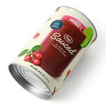 Jellied Cranberry Sauce from a Can-Shaped Silicone Cup
