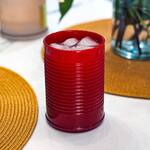 Jellied Cranberry Sauce from a Can-Shaped Silicone Cup