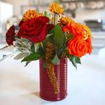 Jellied Cranberry Sauce from a Can-Shaped Silicone Cup