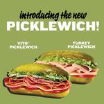 Jimmy John's Picklewich - Sandwiches With Giant Dill Pickle Buns