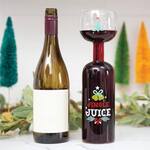 Jingle Juice - Wine Bottle Glass