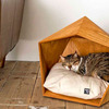Kamakura Geometric Wooden Cat Cave