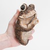 Keep Quiet Tree Frog Peeker Sculpture