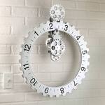 Kikkerland Big Wheel Rotating Gears Wall Clock