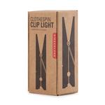 Kikkerland Clothespin Clip Light - Clip-On Flashlight / Book Light