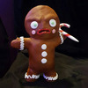 Killer Gingerbread Man Statues