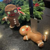 Killer Gingerbread Man Statues