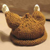 Knitted Turkey Baby Hat