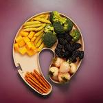 Knork Eco Reusable Bamboo Party Plates - Built-In Wine Glass and Fork Holders