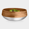 Kontra - Bamboo Salad Bowl With Stainless Steel Base