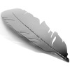 KOSHA Stainless Steel Feather Bookmark