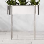 Lazo Stainless Steel Elevated Planters