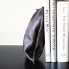 Leather Beanbag Bookends