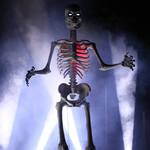 LED-Illuminated Beating Heart for a 12 Ft Skeleton