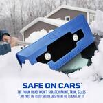 LED-Illuminated Foam Head Vehicle Snow Broom and Ice Scraper