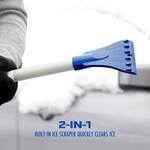 LED-Illuminated Foam Head Vehicle Snow Broom and Ice Scraper