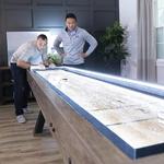 LED Illuminated Shuffleboard Table