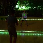 LED Light-Up Driveway Pickleball Net Set