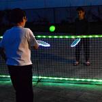 LED Light-Up Driveway Pickleball Net Set