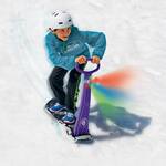 LED Ski Scooter - Fold-Up Snowboard Kick Scooter