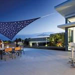LED Starry Night Triangle Sun Shade Canopy