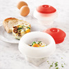 Lekue Ovo Egg Molds - Cook Eggs in Cube, Heart, and Cylinder Shapes