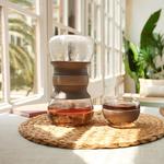 Lekue Tea Ritual Set With Rainfall-Effect Hourglass Infuser