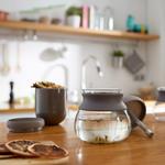 Lekue Tea Ritual Set With Rainfall-Effect Hourglass Infuser