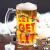 Let's Get Lit Light Up LED Holiday Beer Glass