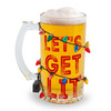 Let's Get Lit Light Up LED Holiday Beer Glass