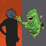 Life-Size Ghostbusters Illuminated Slimer Wallbreaker