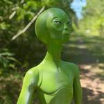 Life-Size Glow-in-the-Dark Alien Statue
