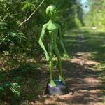 Life-Size Glow-in-the-Dark Alien Statue