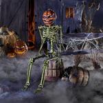 Life-Size Posable Pumpkin Skeleton with LCD LifeEyes