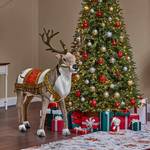 Life-Sized Animated Reindeer Statue